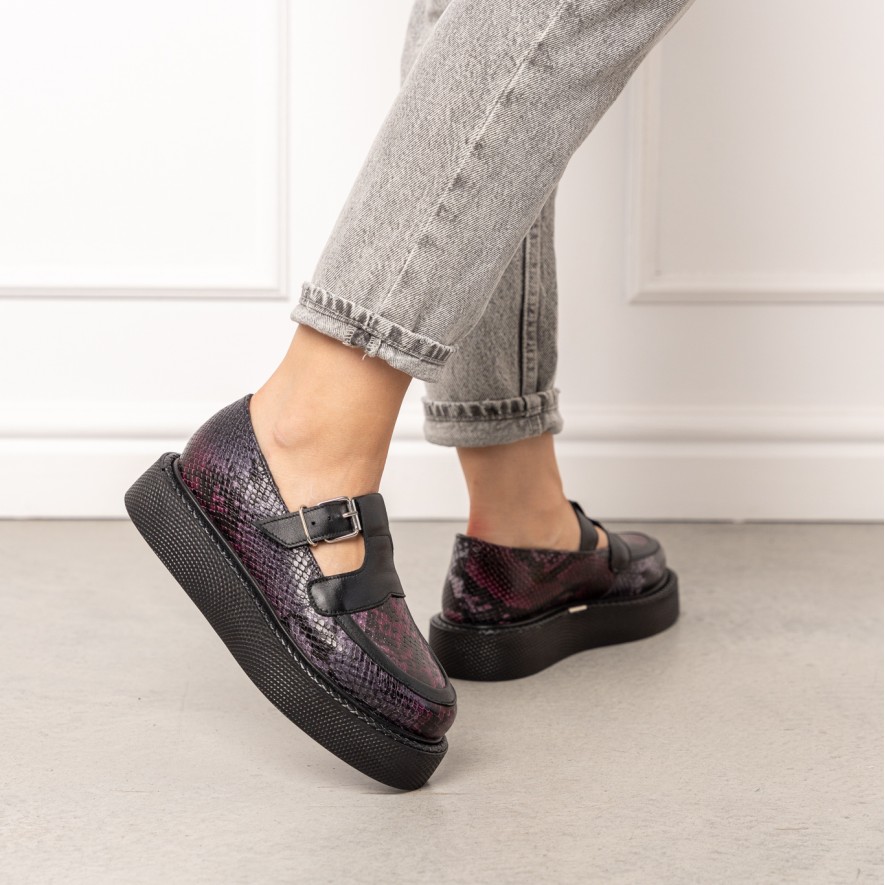     Pantofi - Celine - Purple Snake 